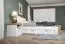 Lade voor tweepersoonsbed Lotofaga, kleur: wit - 20 x 72 x 188 cm (H x B x L)