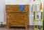 Commode massief grenen , vol hout, kleur eiken 001 - afmetingen 80 x 80 x 42 cm (h x b x d)