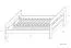 Easy Premium Line" jeugdbed K6, 180 x 200 cm massief beukenhout wit gelakt