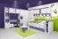 Kinderkamer - wandplank / hangrek Luis 08, kleur: paars - 24 x 40 x 20 cm (h x b x d)