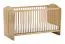 Kinder- jeugdkamer / tienerkamer set compleet A Mille / 3-delig / kleur: eiken / soft-close functie / ABS randen / aankleed commode / ledikant / kledingkast