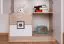 Kinderzimmer - Kommode Fabian 07, Farbe: Eiche Hellbraun / Weiß / Grau - 130 x 80 x 40 cm (H x B x T)