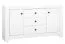 Dressoir / sideboard kast Orivesi 09, kleur: wit - afmetingen: 85 x 153 x 42 cm (H x B x D), met 2 deuren, 3 laden en 4 vakken