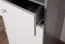 Tienerkamer - Open kast Lede 08, kleur: grijs / eiken / wit - afmetingen: 190 x 45 x 40 cm (H x B x D)