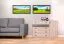 Ladekast / commode met 5 lades Niel 17, kleur: eiken / antraciet - Afmetingen: 95 x 135 x 40 cm (H x B x D)