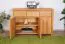 Ladenkast Tasman 14 in massief geolied beuken kernhout - Afmetingen: 77 x 115 x 45 cm (H x B x D)