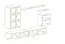 Stijlvol wandmeubel Balestrand 17, kleur: wit - Afmetingen: 160 x 270 x 40 cm (H x B x D), met 12 vakken
