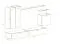 Kongsvinger 14 hangelement, kleur: eiken Wotan / wit hoogglans - afmetingen: 160 x 270 x 40 cm (H x B x D), met push-to-open systeem