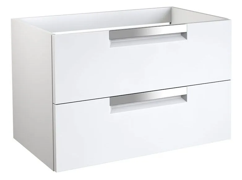 wastafelmeubel Meerut 10 met sifon uitsparing, kleur: mat wit - 50 x 79 x 45 cm (H x B x D)