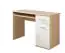 Bureau met één lade en één deur Velle 10, kleur: eiken Sonoma / wit - Afmetingen: 76 x 104 x 50 cm (H x B x D), met uitschuifbare plank