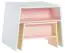 Kindertafel Irlin 02, kleur: wit / roze - afmetingen: 49 x 60 x 50 cm (h x l x d)