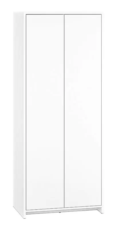 draaideurkast / kledingkast Tornved 03, kleur: wit - Afmetingen: 197 x 80 x 51 cm (H x B x D)