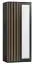 Kledingkast met veel opbergruimte Cikarang 12, Kleur: zwart / eiken - afmetingen: 200 x 84 x 60 cm (H x B x D)