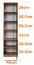 Boekenkast / open kast Valbom 07, kleur: eiken riviera / wit / grafiet - afmetingen: 188 x 51 x 40 cm (H x B x D), met één deur