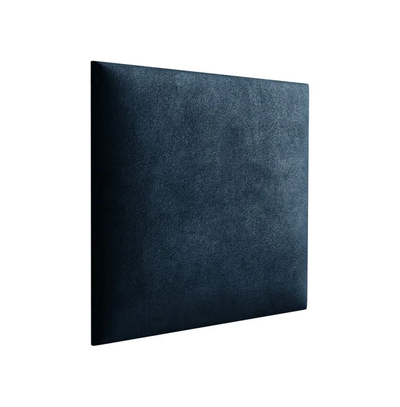 Gestoffeerde panelen, set van 10, kleur: donkerblauw, bekleding: velours, maten: 30 x 30 cm