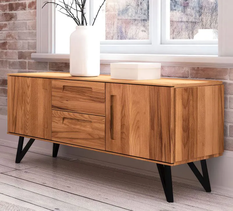 Sideboard kast /dressoir Masterton 13 geolied massief beuken - Afmetingen: 61 x 136 x 45 cm (H x B x D)