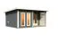 Saunahuis "Anni 5" SET A Kleur: terracotta grijs - 509 x 369 cm (B x D), vloeroppervlak: 19 m².