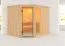 Bjarki 3" sauna met bronskleurige deur - kleur: naturel - 231 x 196 x 198 cm (B x D x H)