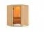 Sauna "Eetu" ACTION met bronskleurige deur - Kleur: Natuurlijk - 151 x 151 x 198 cm (B x D x H)