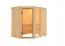 Bjarki 1" sauna met bronskleurige deur - kleur: naturel - 196 x 151 x 198 cm (B x D x H)