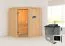 Sauna "Geysa" SET - Kleur: naturel, kachel externe regeling eenvoudig 9 kW - 170 x 151 x 198 cm (B x D x H)