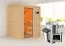 Sauna "Eivind" SET met bronskleurige deur - kleur: natuur, kachel externe regeling easy 3,6 kW - 145 x 145 x 187 cm (B x D x H)