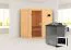 Sauna "Leevi" SET met bronskleurige deur - kleur: natuur, oven BIO 9 kW - 170 x 151 x 198 cm (B x D x H)