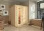 Niilo" sauna met energiebesparende deur - Kleur: Naturel - 151 x 151 x 198 cm (B x D x H)