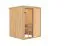 Joran" sauna met heldere glazen deur - kleur: naturel - 151 x 151 x 198 cm (B x D x H)