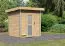Heli" saunahuisje met matglazen deur, kleur: naturel - 196 x 196 cm (B x D), vloeroppervlak: 3,3 m²