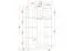 Draaideurkast / kledingkast wit / Sonoma eiken / Smolikas 102 / houten handgrepen / 192 x 120 x 50 cm / 3 deuren / 9 vakken / 1 kledingstang
