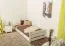 eenpersoonsbed / bed met opbergruimte massief grenen, wit gelakt 92, incl. lattenbodem - ligvlak 90 x 200 cm