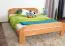 Tweepersoonsbed / logeerbed Wooden Nature 140 massief beuken natuur, incl. lattenbodem - 160 x 200 cm (B x L)