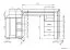 Bureau Banjaran 34, kleur: elzen - afmetingen: 75 x 140 x 60 cm (H x B x D)