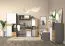 Jeugdkamer / tienerkamer - hangrek / wandplank Klemens 09, kleur: grijs / eik - afmetingen: 48 x 100 x 27 cm (H x B x D)