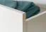 draaideurkast / kleerkast met lijsten Siumu 38 , kleur: Wit / Wit hoogglans - 226 x 322 x 60 cm (H x B x D)