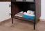 Schrank Mairenke 02, Farbe: Walnuss / Schwarz matt - Abmessungen: 191 x 59 x 55 cm (H x B x T)