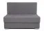 2er Sofa ausziehbar Luanda 77, Farbe: Grau - Abmessungen: 116 x 130 x 96 cm (H x B x T)