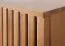 Kast Slatina 51, kleur: eiken / zwart, deels massief - afmetingen: 203 x 56 x 63 cm (H x B x D)