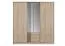 Schuifdeurkast / kleerkast "Marchin" 01, kleur: Sonoma eiken - Afmetingen: 205 x 200 x 62 cm (H x B x D)