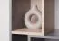 Tienerkamer - Open kast Lede 08, kleur: grijs / eiken / wit - afmetingen: 190 x 45 x 40 cm (H x B x D)