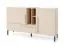 Ladekast Authie 06, beige / licht eiken, 90 x 155 x 40 cm, met 1 lade en 7 vakken, ABS-randen, hoogwaardig afgewerkt, stevig en van hoge kwaliteit