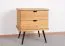 Nachtkastje Rolleston 05 massief geolied wild eiken - Afmetingen: 57 x 50 x 41 cm (H x B x D)