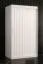 Schmaler Kleiderschrank mit schlichten Design Balmenhorn 49, Farbe: Weiß matt - Abmessungen: 200 x 100 x 62 cm (H x B x T), mit fünf Fächern