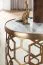 Ronde marmeren woonkamertafel, kleur: marmerlook - Afmetingen: 46 x 46 x 55 cm (B x D x H)