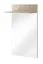 Garderobekast met spiegel Bratteli 03, kleur: Sonoma eik - Afmetingen: 203 x 120 x 32 cm (H x B x D), met vijf vakken