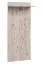 Helle Garderobe Sviland 09, Farbe: Eiche Wellington / Weiß - Abmessungen: 200 x 110 x 35 cm (H x B x T), mit vier Haken
