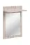 Kledingkast met spiegel Sviland 03, kleur: eiken Wellington / wit - Afmetingen: 200 x 120 x 35 cm (H x B x D), met vier haken