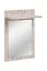 Kapstok / garderobe met spiegel Sviland 03, kleur: eiken Wellington / wit - Afmetingen: 200 x 120 x 35 cm (H x B x D), met vier haken