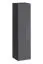 Hangelement met vijf deuren Balestrand 25, kleur: grijs / zwart - Afmetingen: 160 x 270 x 40 cm (H x B x D), met push-to-open functie